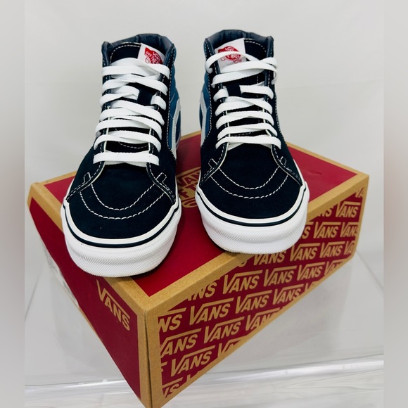 VANS Sk8-Hi Unisex Navy Canvas Skater Shoes Men’s 5/Women’s 6.5  New in … - Picture 11 of 12